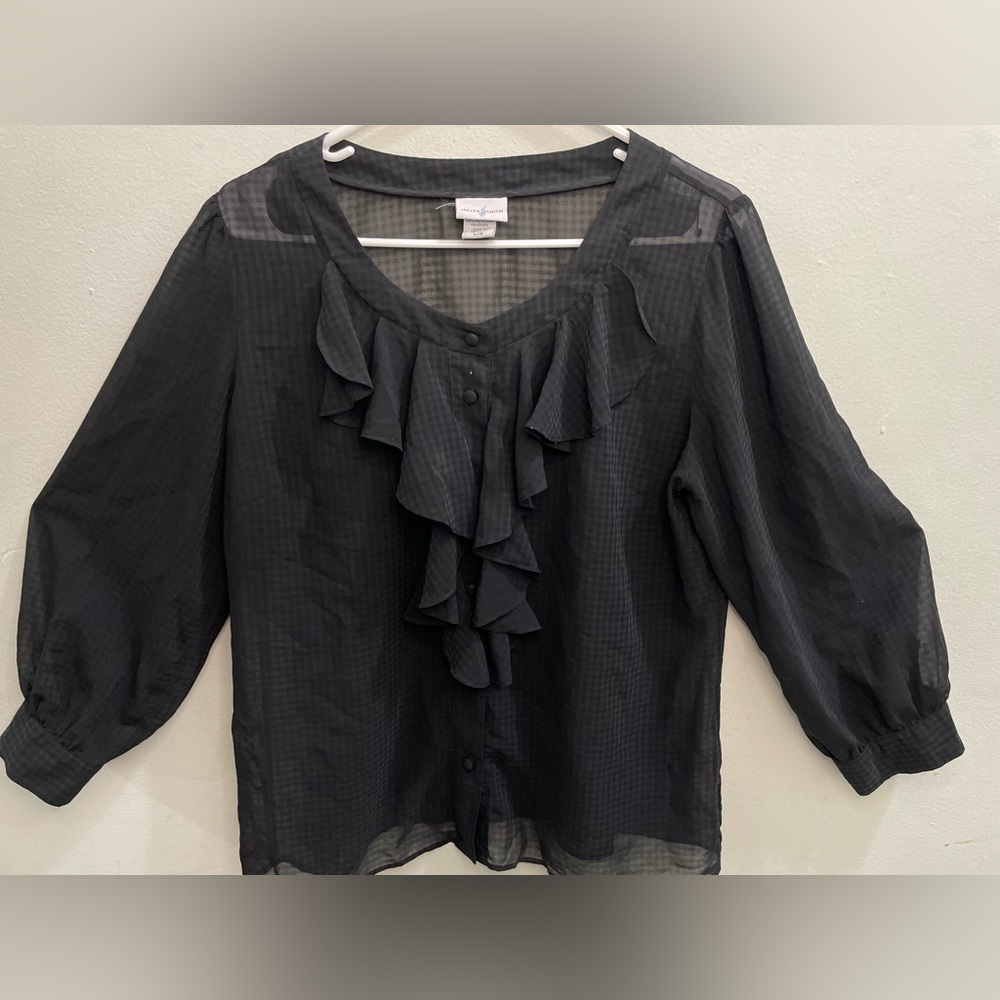 Jaclyn Smith Sheer Top